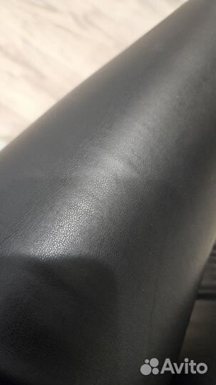 Брюки кожаные утепленные