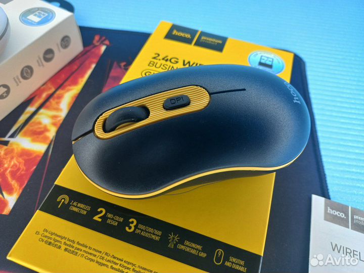 Мышь беспроводная компьютерная hoco. GM21