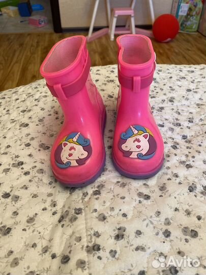 Детские резиновые сапоги 22-23