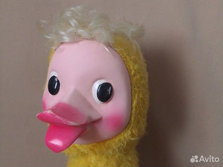 Гусеницы, утёнок плюшевый СССР