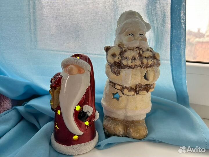 Дед мороз новый подсвечник фигурка