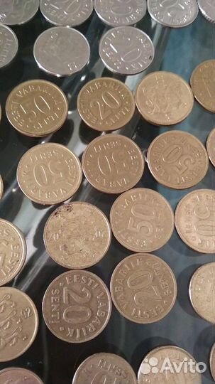 Набор монет Эстония 51 шт
