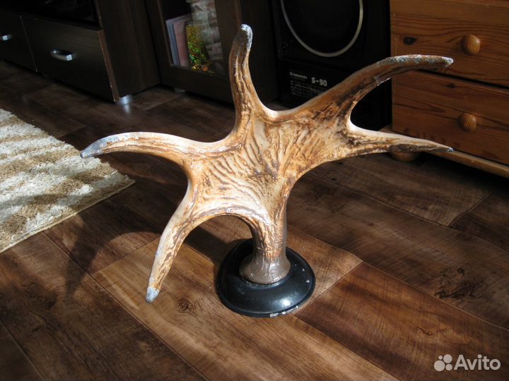 Вешалка рог лося металл