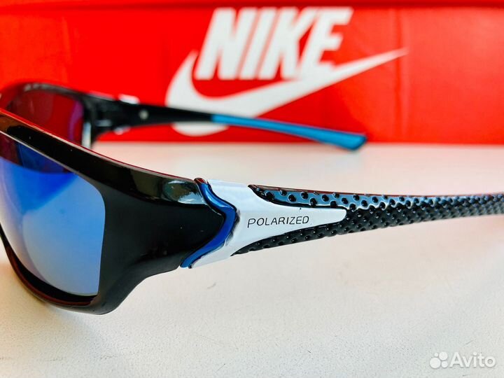 Очки поляризационные зеркальные чёрные