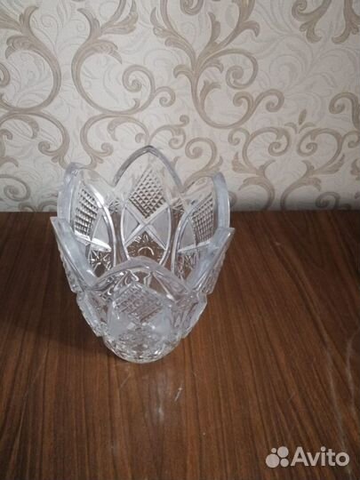 Хрустальная ваза, конфетница,новые