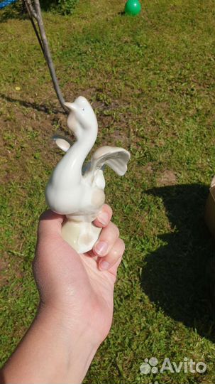 Гусь Фарфоровая статуэтка СССР