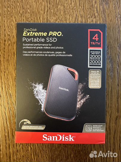 SanDisk 4TB Extreme PRO SSD sdssde81-4T00-G25