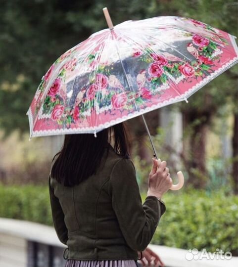 Зонт трость женский