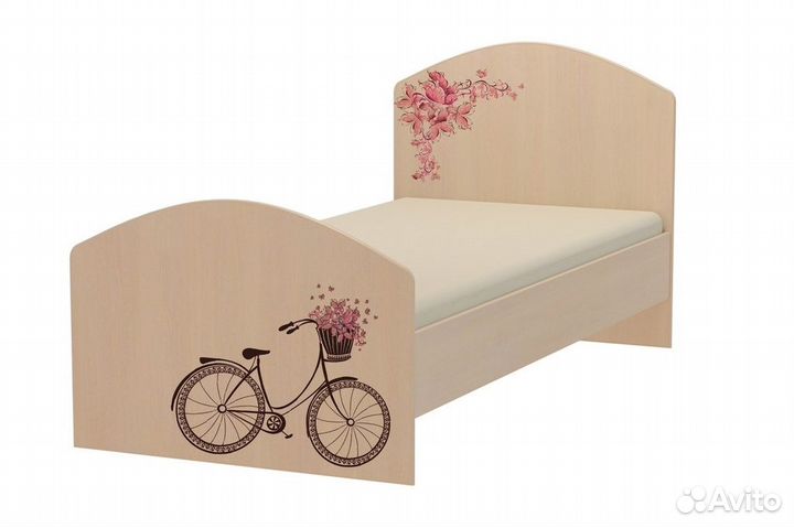 Кровать эконом Подросток (с фотопечтью)