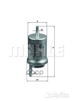 Фильтр топливный kl176/6d Mahle/Knecht
