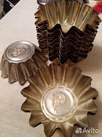Жестяные формочки для кексов СССР