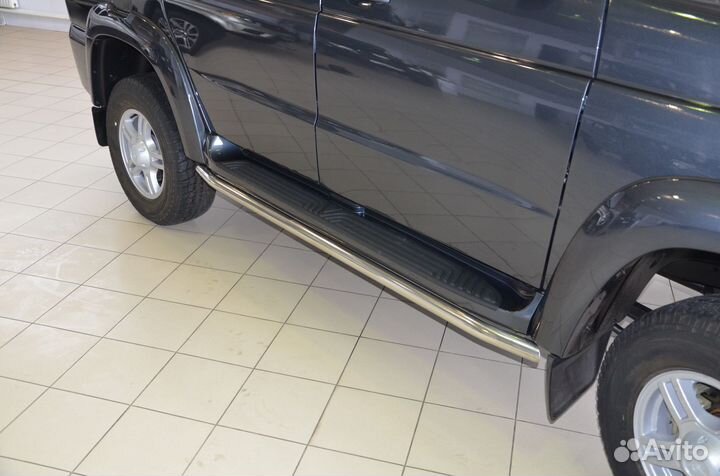 Защита штатного порога УАЗ Патриот RS