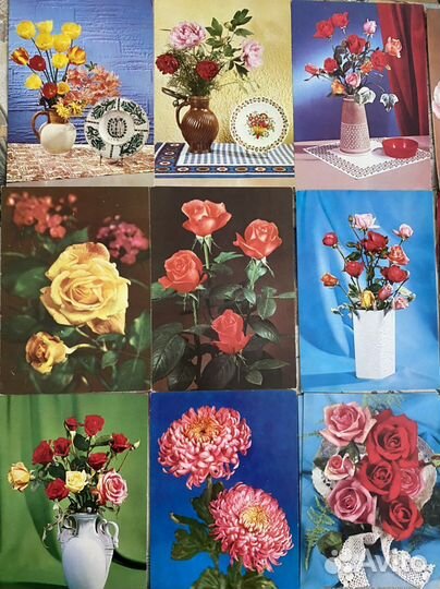 Открытки гдр цветы