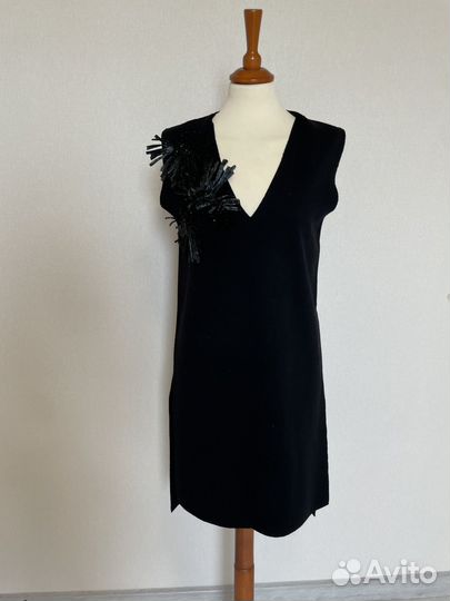 Женский жилет удлиненный Max Mara 46 M черный