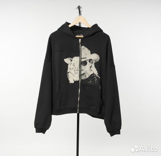 Зип худи erd черный