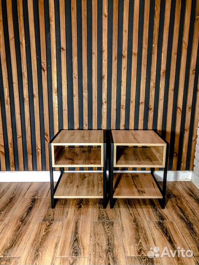 Тумбочка прикроватная лофт