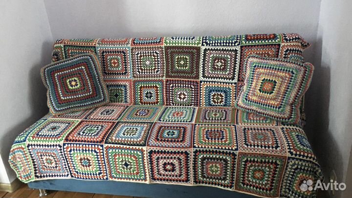 Плед вязаный