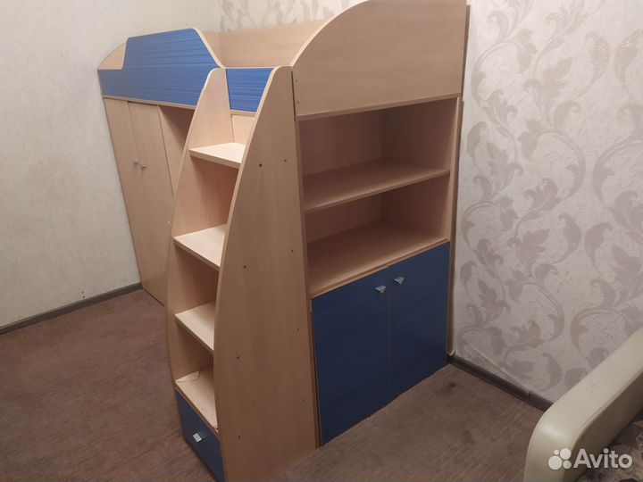 2-ярусная детская кровать-стенка