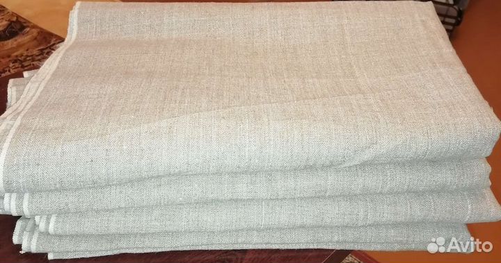 Льняная натуральная ткань