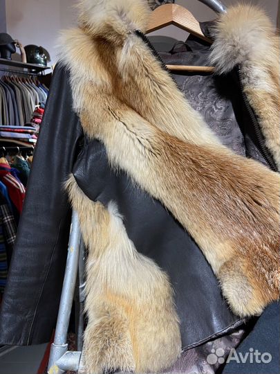 Винтажная шуба из лисы