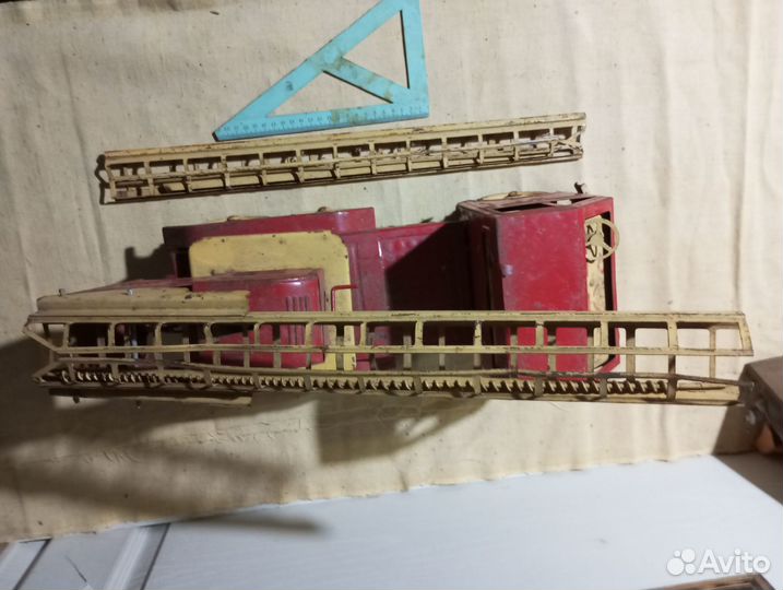 Машинка железная СССР Пожарная машина