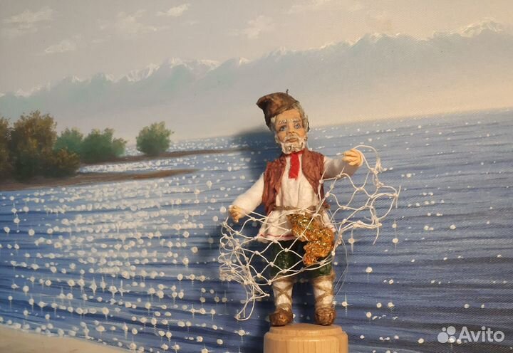 Ватная елочная игрушка