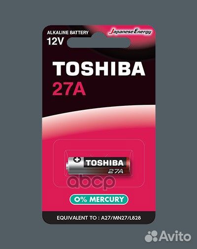 Батарейка 27ABP1C toshiba