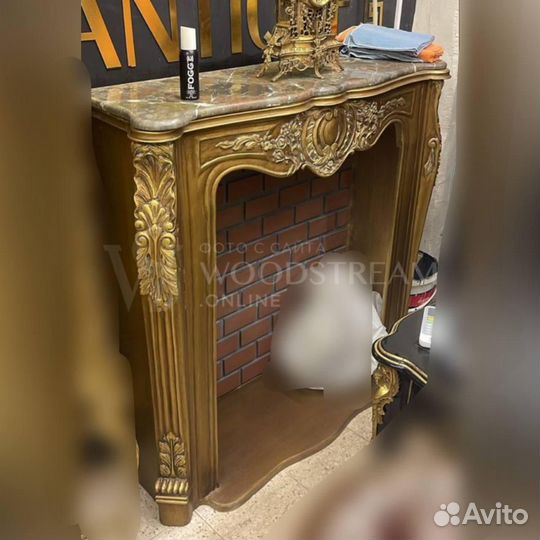 Портал каминный. Барокко. Антикварная мебель