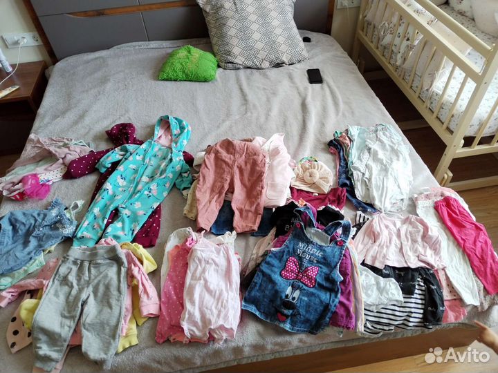 Фирменная одежда пакетом для девочки 9-12 м