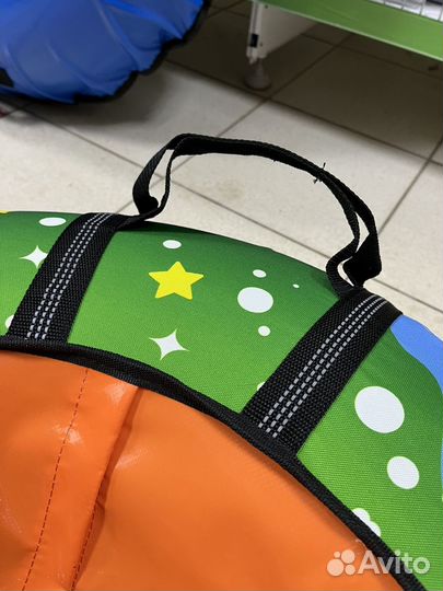 Тюбинг ватрушка ддя катания 93 см. Зеленый