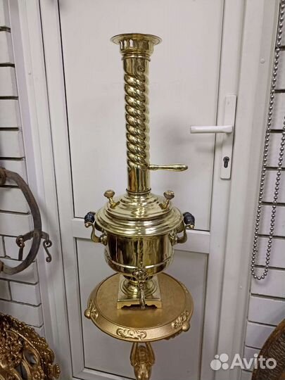 Самовар старинный на дровах Кастрюля