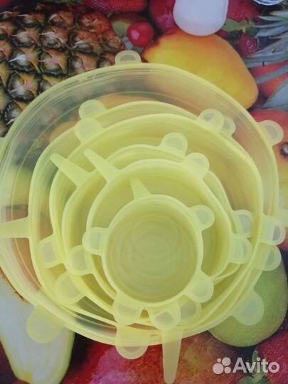 Силиконовые крышки 6 штук