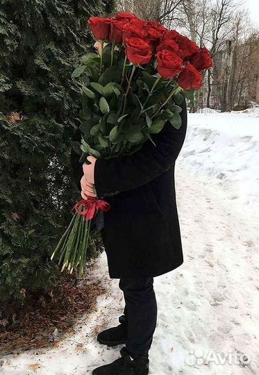 Высокие розы Доставка цветов