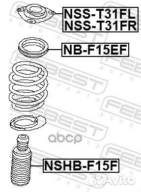 Подшипник опоры амортизатора nissan juke 10/TI