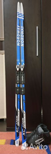 Комплект лыжи беговые + ботинки