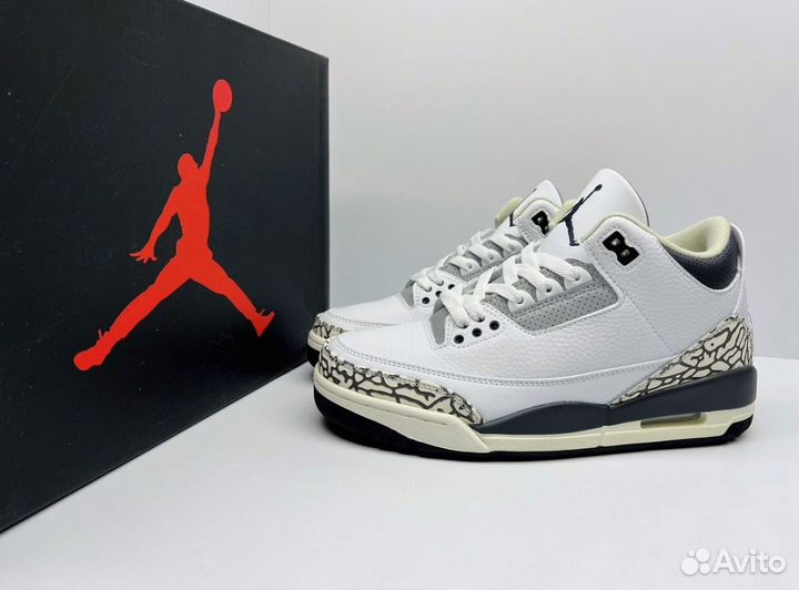 Кроссовки Nike air jordan 3 retro (люкс 40-45)