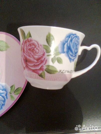 Чашка с блюдцем, набор 6штук