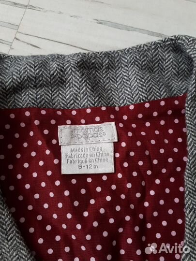 Джинсы и жилет 6 -12 месяцев