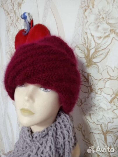 Шапка мохеровая