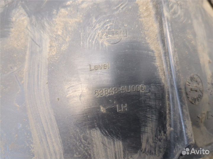 Защита арок (подкрылок) Nissan Note E11, 2007