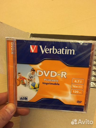 Болванка DVD-R Verbatim 4.7Gb