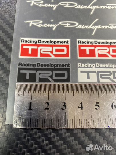 Наклейки TRD маленькие в блистере Япония