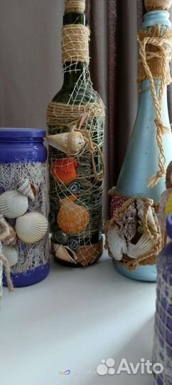 Декоративные бутылки и баночки