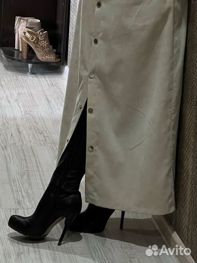 Сапоги кожаные