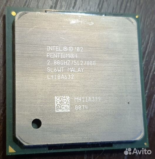 Процессор intel pentium 4 c оригинальным кулером