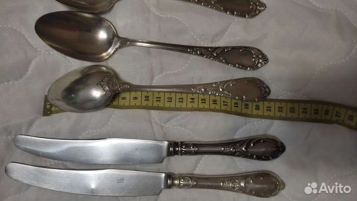 Мельхиоровые столовые приборы зиш классик СССР