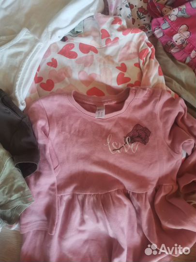 Одежда пакетом для девочки 86 92
