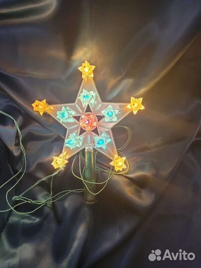 Звезда на елку ссср. Гирлянда