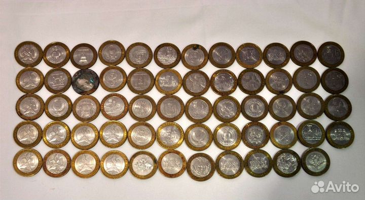 Монеты 10р юбилейные биметалл