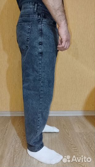 Джинсы бананы мужские